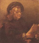 REMBRANDT Harmenszoon van Rijn Titus Reading (mk33) painting